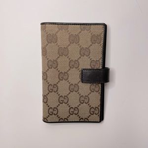 Authentic Gucci small notebook cover/agenda